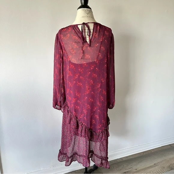 Boho Senlis Midi Floral Dress Small - Picture 6 of 16